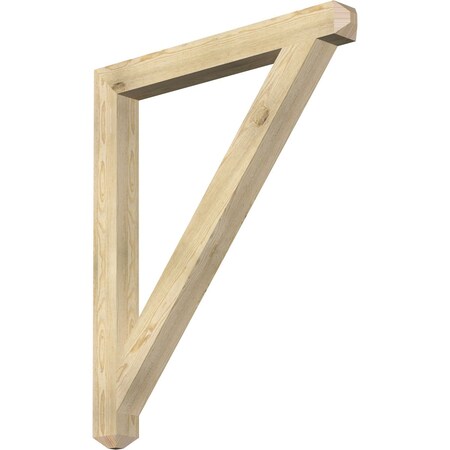 Ekena Millwork Traditional Craftsman Rough Sawn Bracket, Douglas Fir, 4"W x 40"D x 48"H BKT04X40X48TRA04RDF